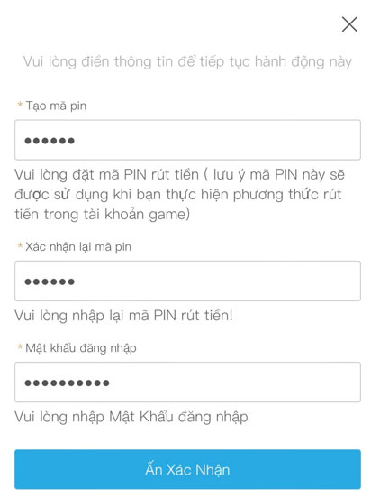 Tạo mã pin